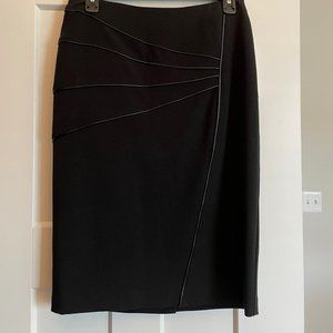 TRIBAL Pencil Skirt with Faux Leather Trim